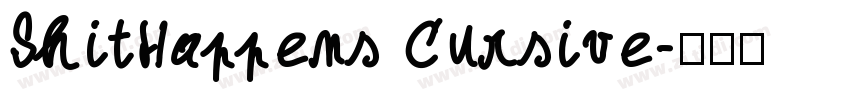 ShitHappens Cursive字体转换